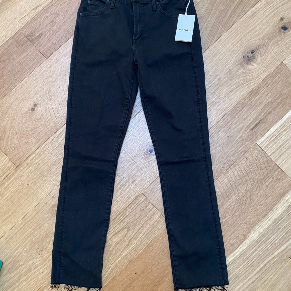 MOTHER - Rascal Ankle Fray 25 Blk - Picture 3 of 6